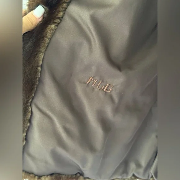 Vintage Fabrizio Classic MINK fur Jacket Brown Medium Coat - Picture 7 of 12